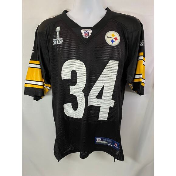 REEBOK MEN'S Size Small PITTSBURGH STEELERS Mendenhall JERSEY SUPER BOWL XLV - Picture 1 of 12